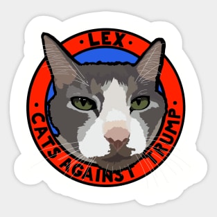 CATS AGAINST TRUMP - LEX Sticker